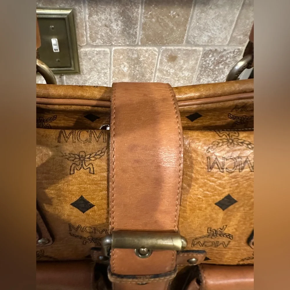MCM Cognac Visetos Satchel β¨πHost Pick πβ¨ - Picture 13 of 16